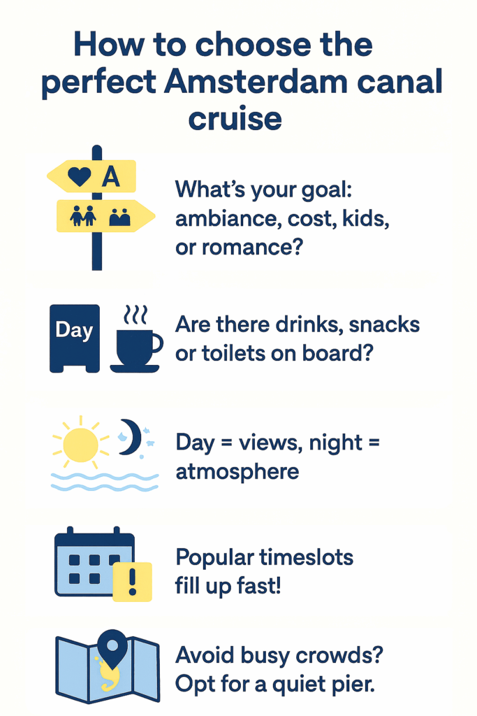how to choose the perfect amsterdam canal cruise